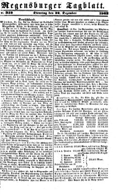 Regensburger Tagblatt Dienstag 22. Dezember 1863