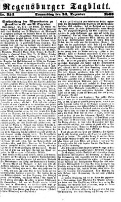 Regensburger Tagblatt Donnerstag 24. Dezember 1863