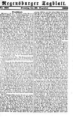 Regensburger Tagblatt Dienstag 29. Dezember 1863