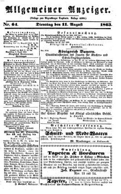 Regensburger Tagblatt Dienstag 11. August 1863