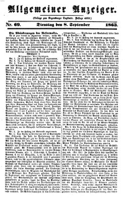 Regensburger Tagblatt Dienstag 8. September 1863