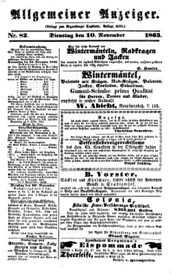 Regensburger Tagblatt Dienstag 10. November 1863