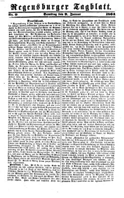 Regensburger Tagblatt Samstag 9. Januar 1864