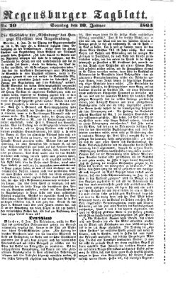 Regensburger Tagblatt Sonntag 10. Januar 1864