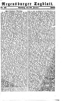 Regensburger Tagblatt Samstag 23. Januar 1864