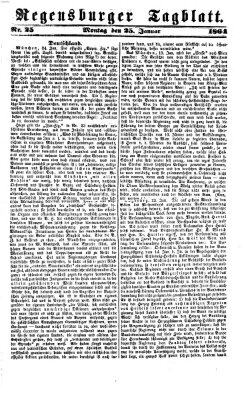 Regensburger Tagblatt Montag 25. Januar 1864