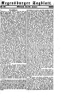 Regensburger Tagblatt Mittwoch 27. Januar 1864