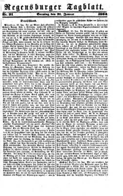 Regensburger Tagblatt Sonntag 31. Januar 1864