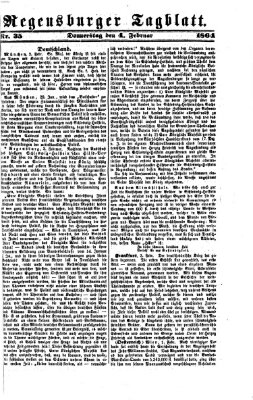 Regensburger Tagblatt Donnerstag 4. Februar 1864