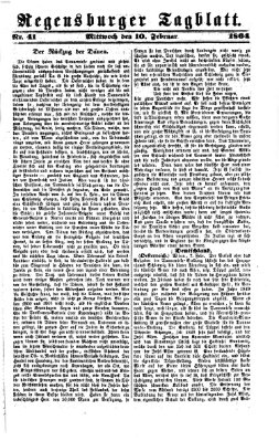 Regensburger Tagblatt Mittwoch 10. Februar 1864