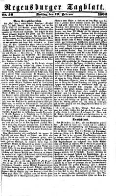 Regensburger Tagblatt Freitag 19. Februar 1864