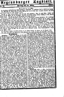 Regensburger Tagblatt Freitag 11. März 1864