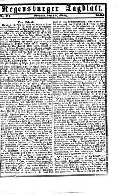 Regensburger Tagblatt Montag 14. März 1864