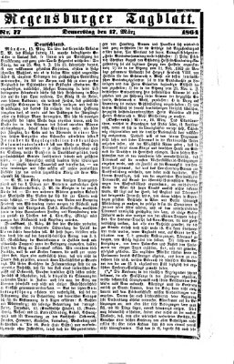 Regensburger Tagblatt Donnerstag 17. März 1864