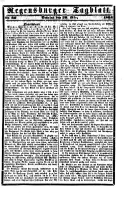 Regensburger Tagblatt Sonntag 20. März 1864