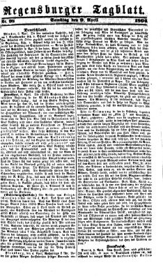 Regensburger Tagblatt Samstag 9. April 1864