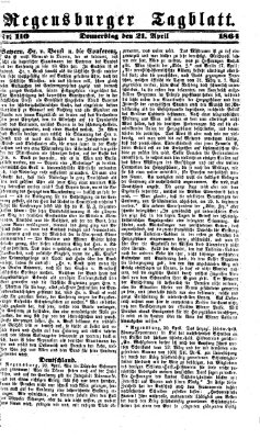 Regensburger Tagblatt Donnerstag 21. April 1864