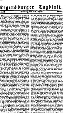 Regensburger Tagblatt Sonntag 24. April 1864