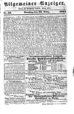 Regensburger Tagblatt Dienstag 22. März 1864