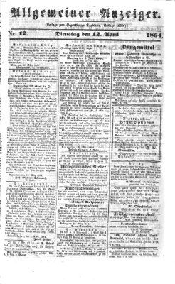 Regensburger Tagblatt Dienstag 12. April 1864