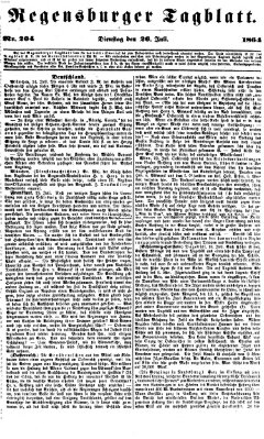 Regensburger Tagblatt Dienstag 26. Juli 1864