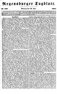 Regensburger Tagblatt Sonntag 31. Juli 1864