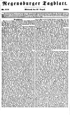 Regensburger Tagblatt Mittwoch 17. August 1864