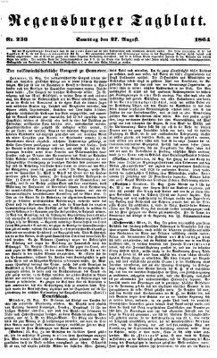 Regensburger Tagblatt Samstag 27. August 1864