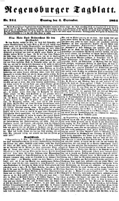 Regensburger Tagblatt Sonntag 4. September 1864