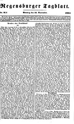 Regensburger Tagblatt Sonntag 11. September 1864