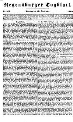 Regensburger Tagblatt Dienstag 13. September 1864