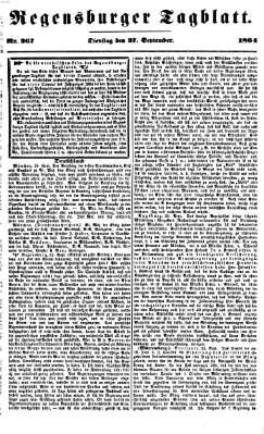 Regensburger Tagblatt Dienstag 27. September 1864