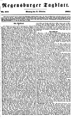 Regensburger Tagblatt Montag 3. Oktober 1864