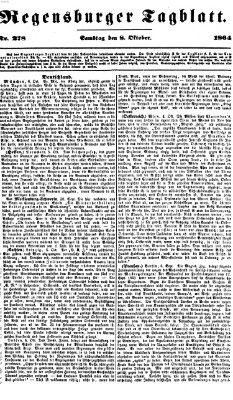Regensburger Tagblatt Samstag 8. Oktober 1864