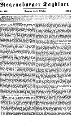 Regensburger Tagblatt Sonntag 9. Oktober 1864