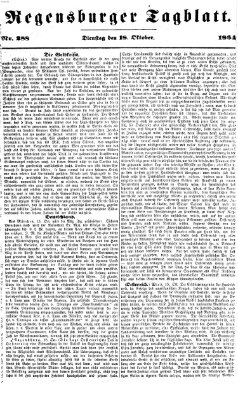 Regensburger Tagblatt Dienstag 18. Oktober 1864