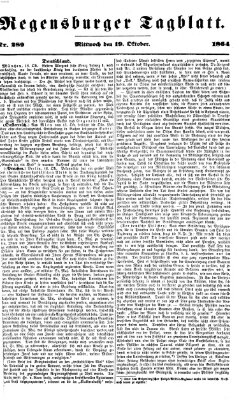 Regensburger Tagblatt Mittwoch 19. Oktober 1864