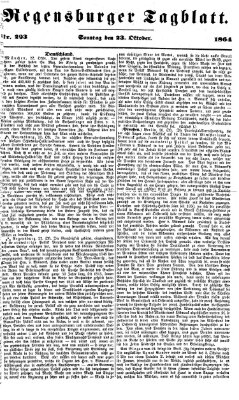 Regensburger Tagblatt Sonntag 23. Oktober 1864