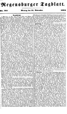 Regensburger Tagblatt Montag 14. November 1864