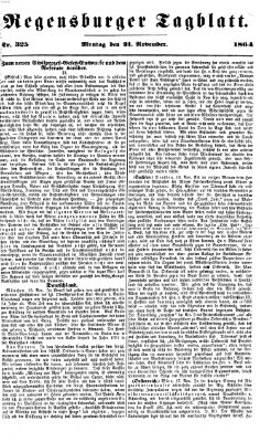 Regensburger Tagblatt Montag 21. November 1864