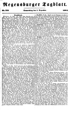 Regensburger Tagblatt Donnerstag 1. Dezember 1864