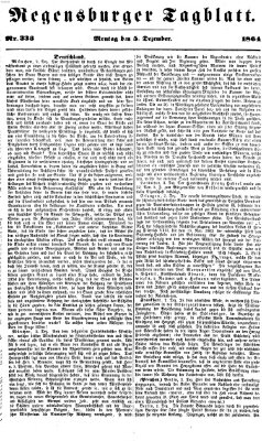 Regensburger Tagblatt Montag 5. Dezember 1864