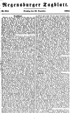 Regensburger Tagblatt Dienstag 13. Dezember 1864