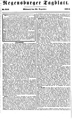 Regensburger Tagblatt Mittwoch 28. Dezember 1864