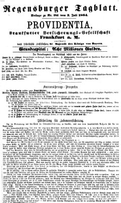 Regensburger Tagblatt Sonntag 3. Juli 1864