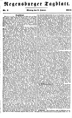 Regensburger Tagblatt Montag 2. Januar 1865