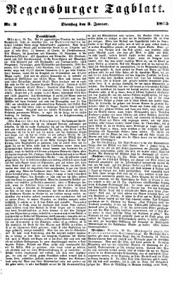 Regensburger Tagblatt Dienstag 3. Januar 1865