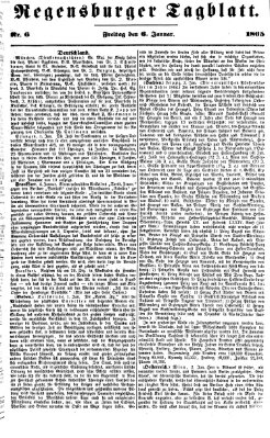 Regensburger Tagblatt Freitag 6. Januar 1865