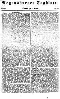 Regensburger Tagblatt Montag 9. Januar 1865