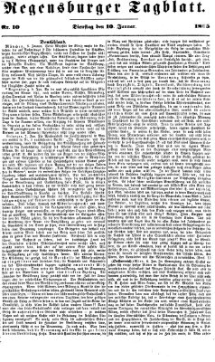 Regensburger Tagblatt Dienstag 10. Januar 1865